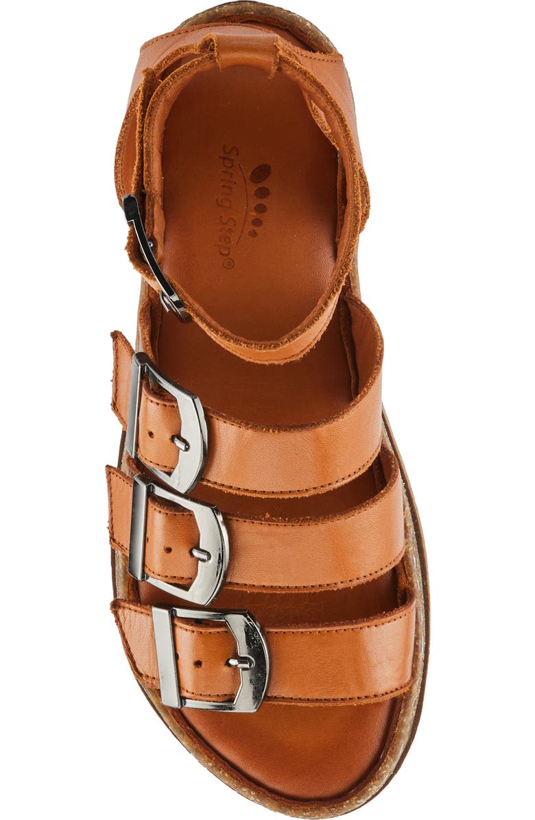 Spring Step Alexcia Ankle Strap Sandal, Alternate, color, Camel