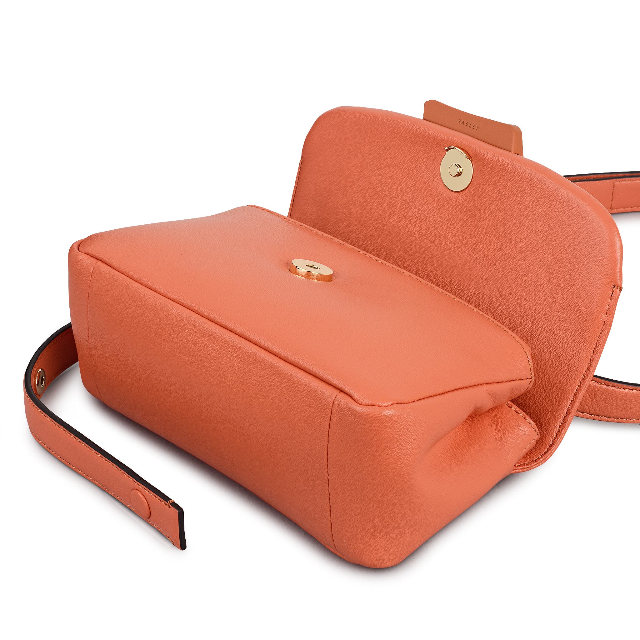 The Belsize - Puffy Small Flapover Shoulder Bag, Alternate, color, Lobster