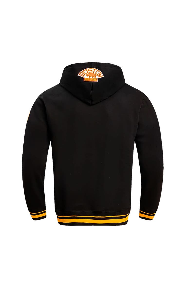 Men's Pro Standard Black Boston Bruins Retro Classic Fleece Pullover Hoodie, Alternate, color, Black