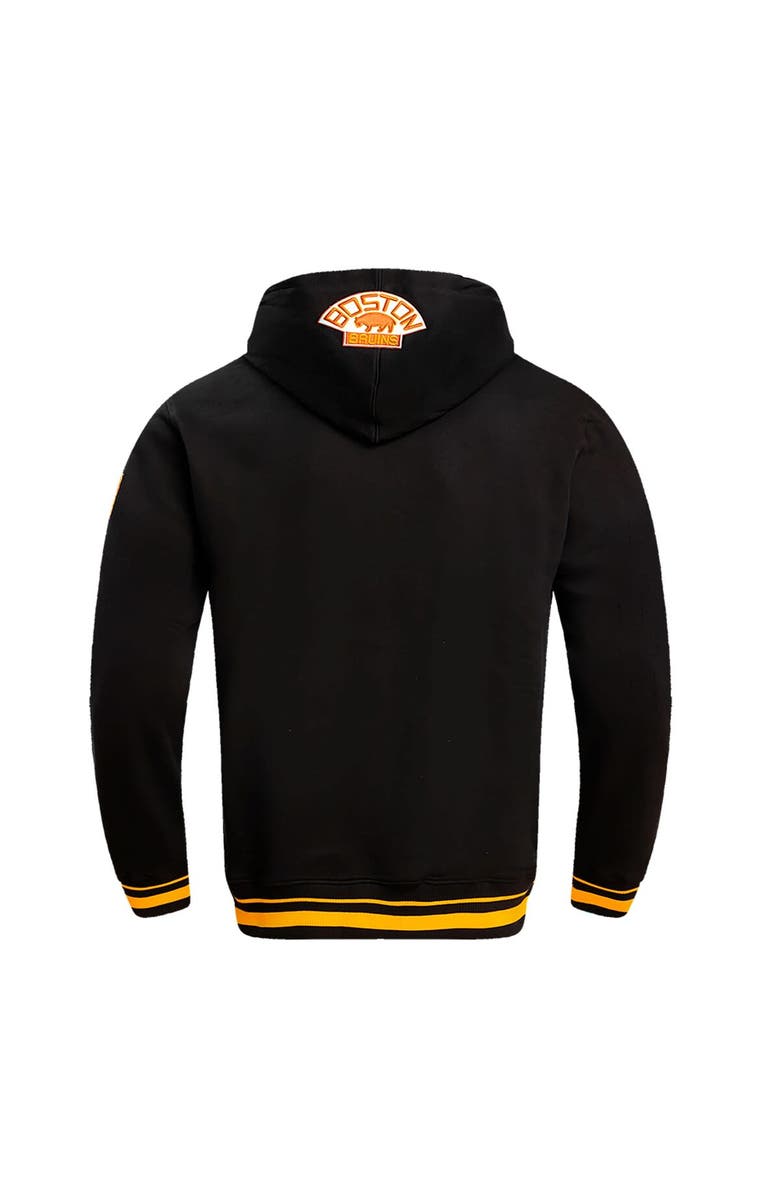PRO STANDARD Men's Pro Standard Black Boston Bruins Retro Classic Fleece Pullover Hoodie, Alternate, color, Black
