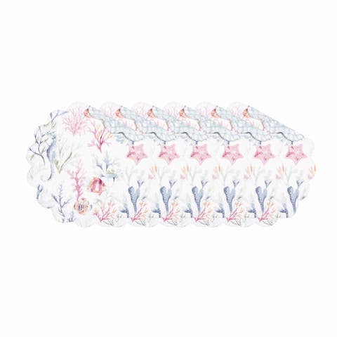 Nori Coral Round Placemats Set of 6, 17"