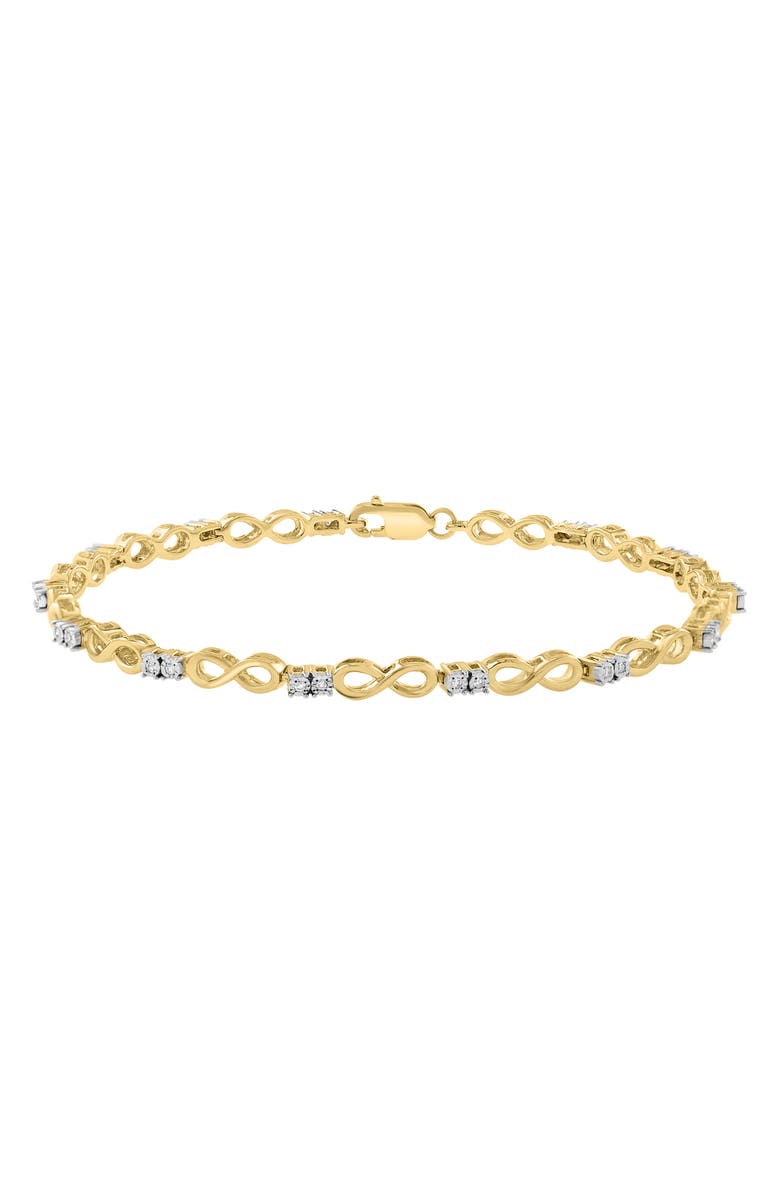 EFFY Diamond Infinity Chain Bracelet, Main, color, Gold