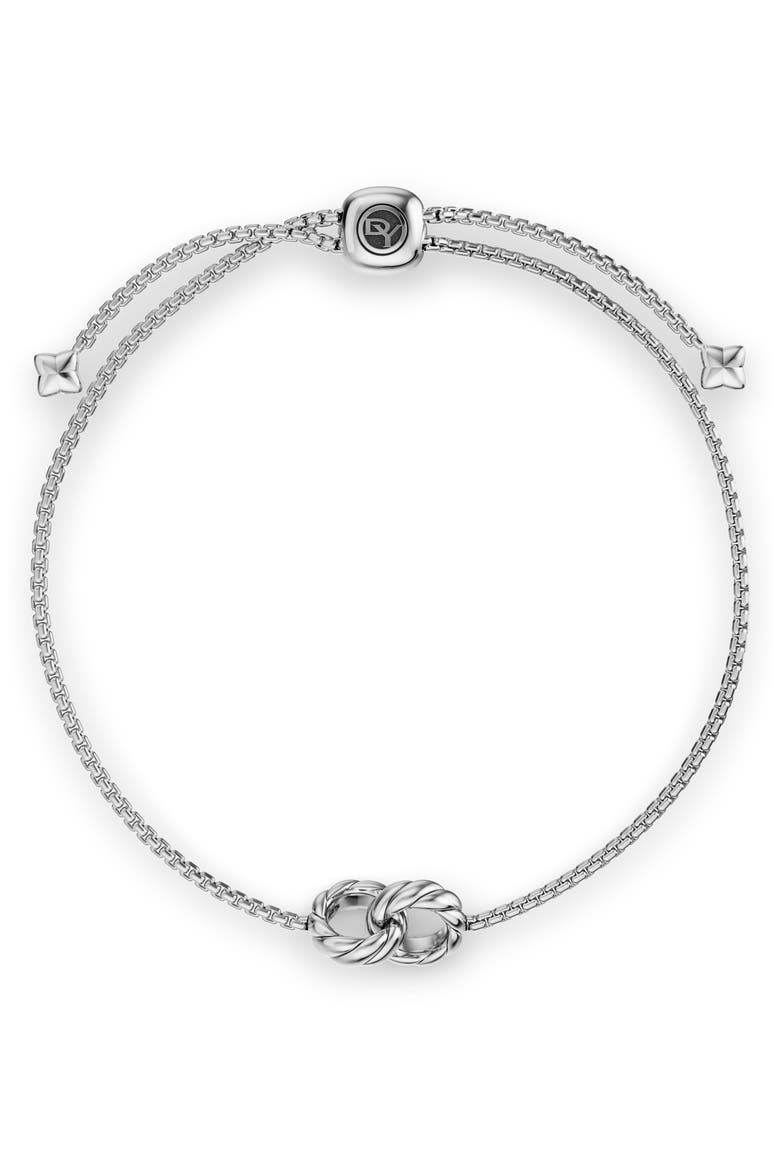 Sculpted Cable Linked Bracelet, Alternate, color, SILVER