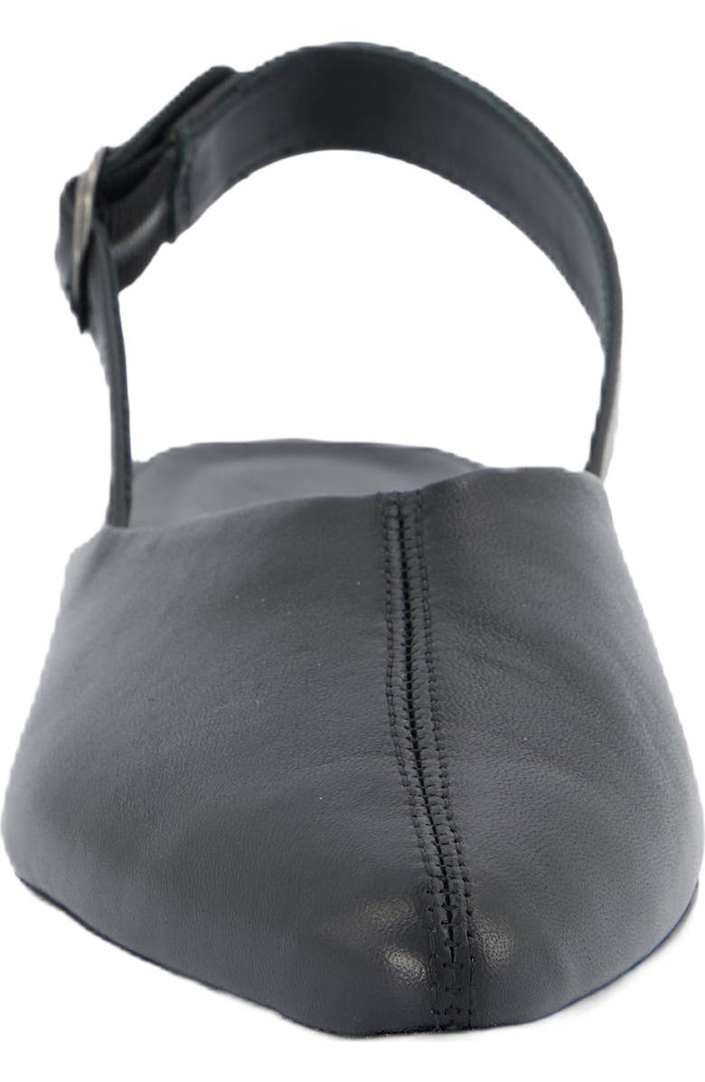 Paul Green Aladdin Slingback Point Toe Flat, Alternate, color, Black Soft Nappa