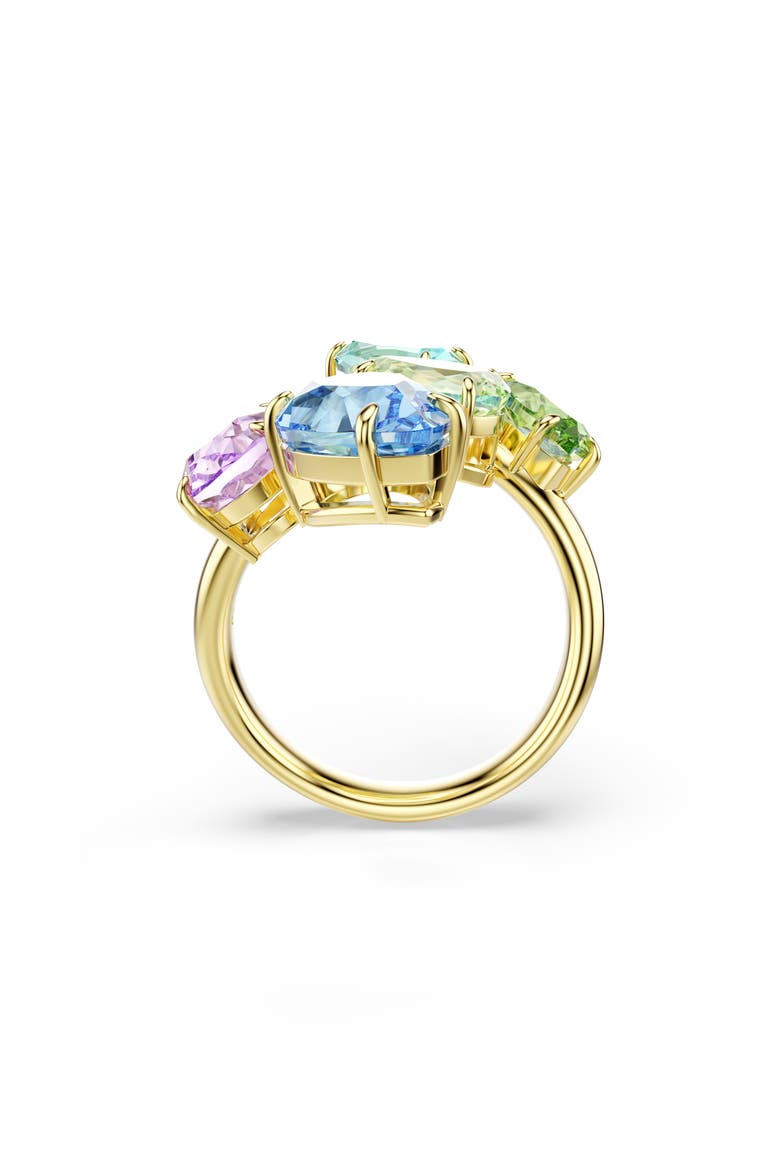 Gema Crystal Bypass Ring, Alternate, color, GOLD/ MULTI