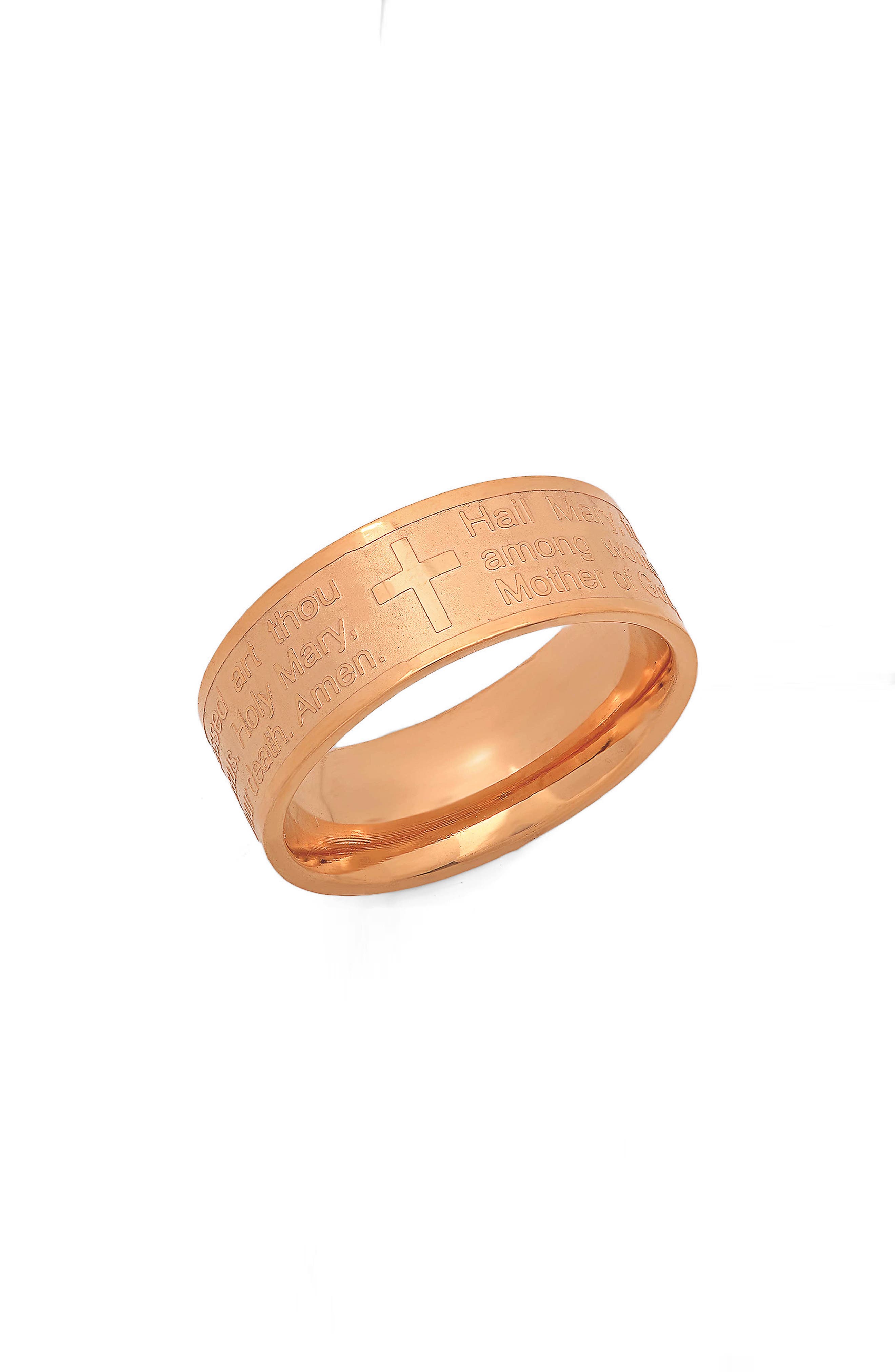 18K Gold Plate Hail Mary Prayer Ring