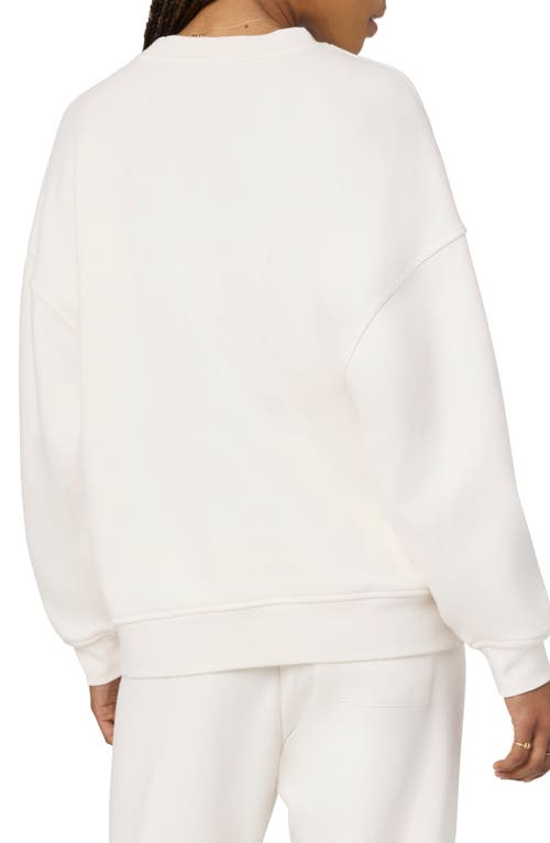 Florence By Mills Cozy Crush Forever Embroidered Oversize Sweatshirt In Jet Str Rose
