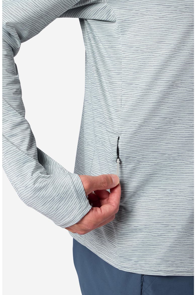 AirExchange SolarShield UPF Long Sleeve Crewneck T-Shirt, Alternate, color, BOULDER CRACK FREQUENCY