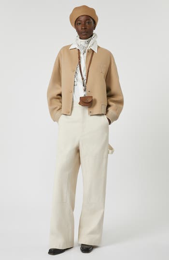 Weekend Max Mara Zelante Virgin Wool Blend Bomber Jacket | Nordstrom