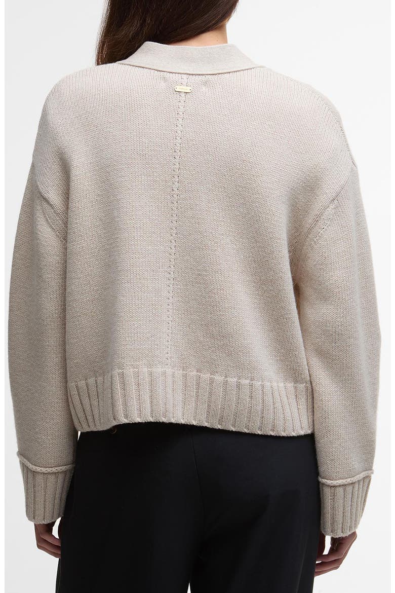 Faye Cotton & Wool Blend Cardigan, Alternate, color, OATMEAL