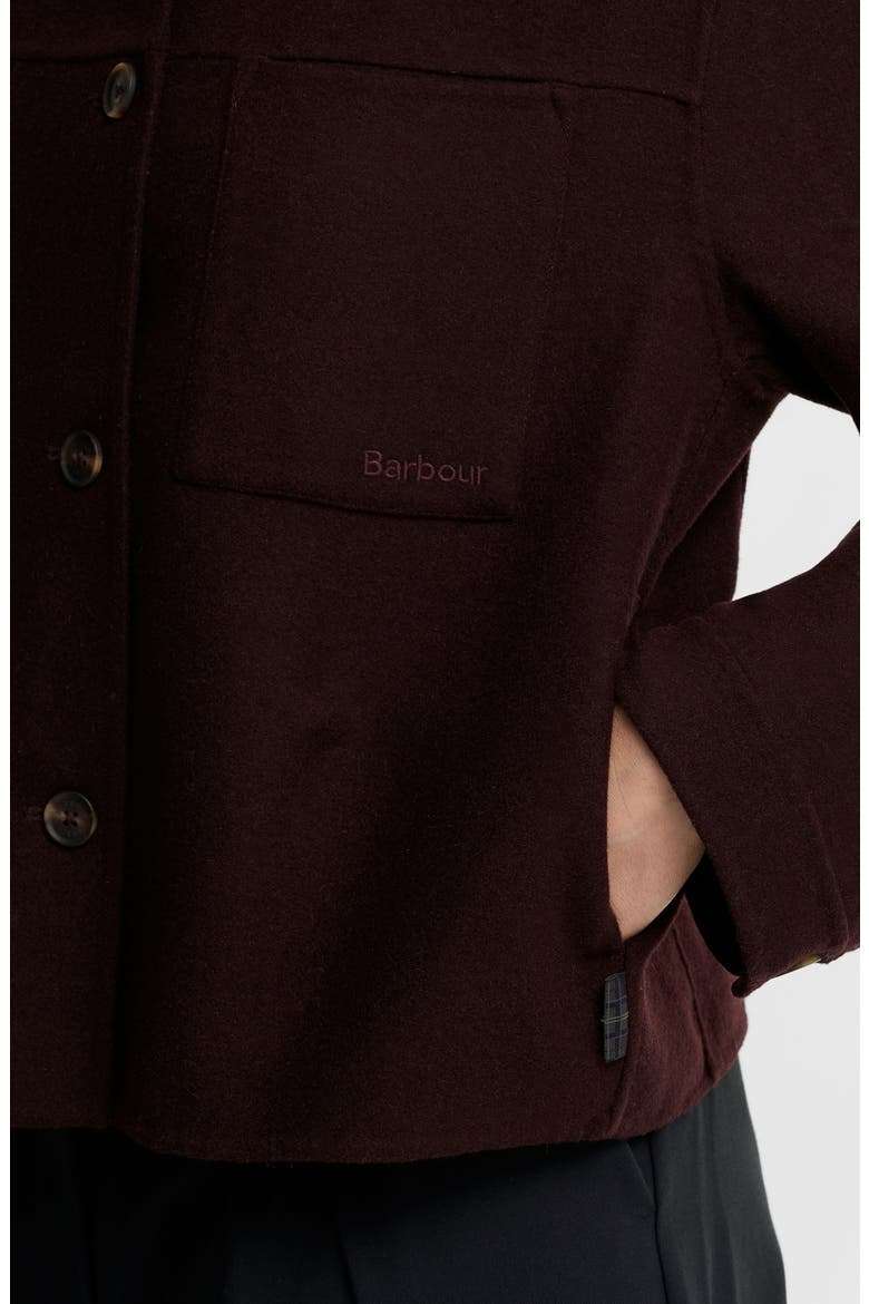 Antonella Wool Blend Overshirt, Alternate, color, FIG
