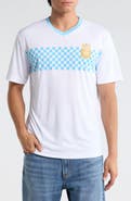 Goodie Two Sleeves Argentina National Football Team Checkered T-Shirt