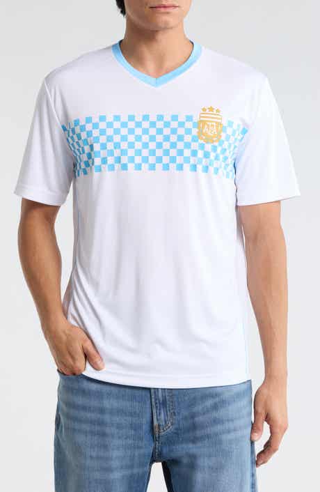 Goodie Two Sleeves Argentina National Football Team Checkered T-Shirt