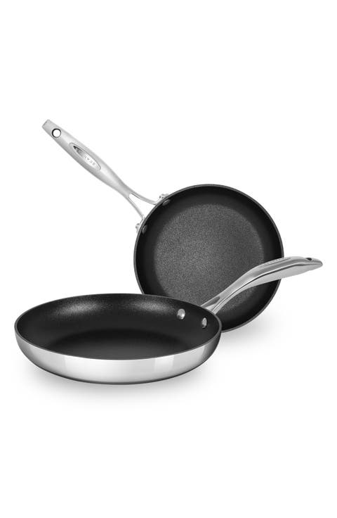 HaptIQ 2-Piece Stainless Steel Fry Pan Set