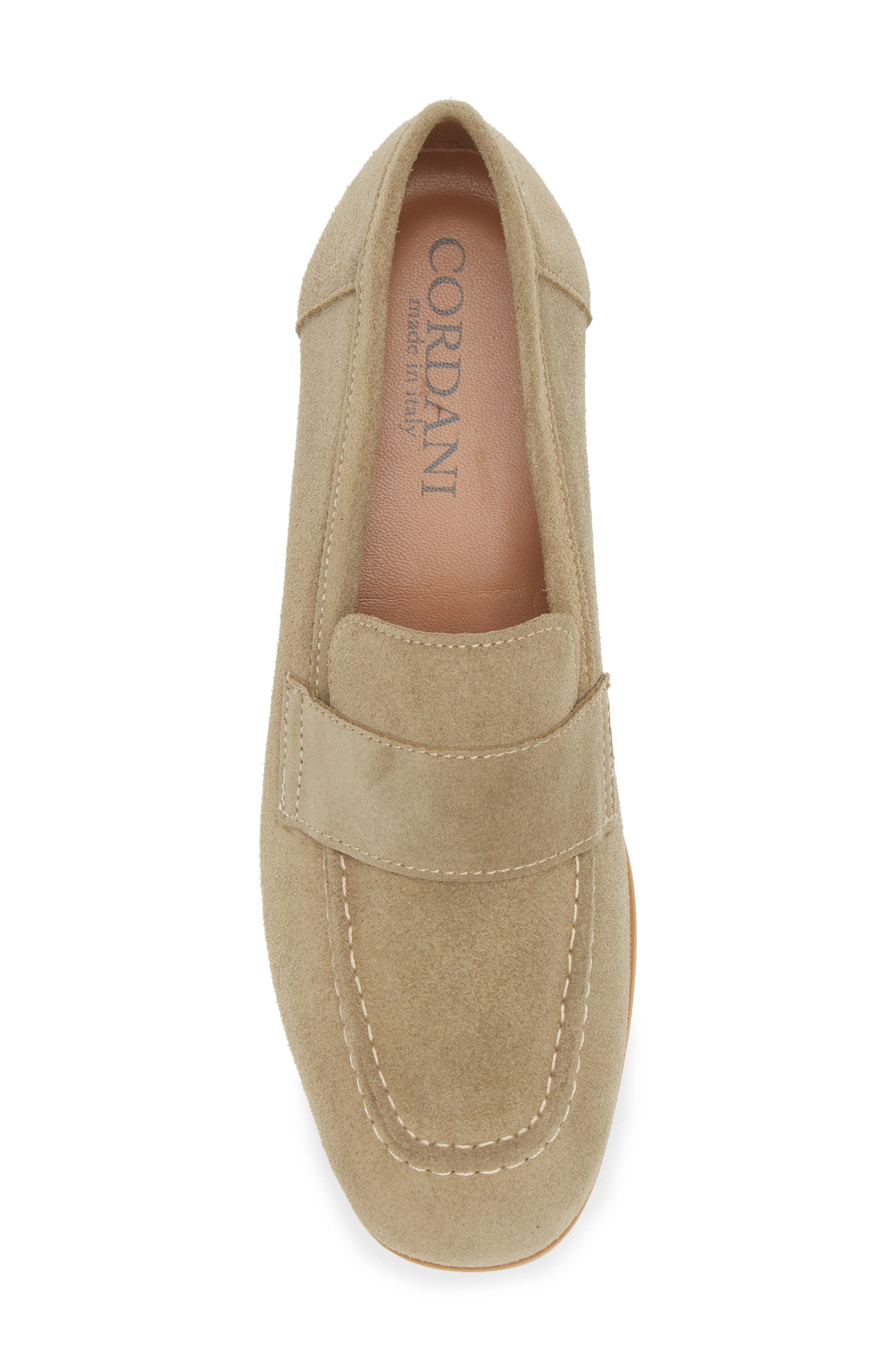 Ardelle Moc Toe Loafer, Alternate, color, KHAKI SUEDE