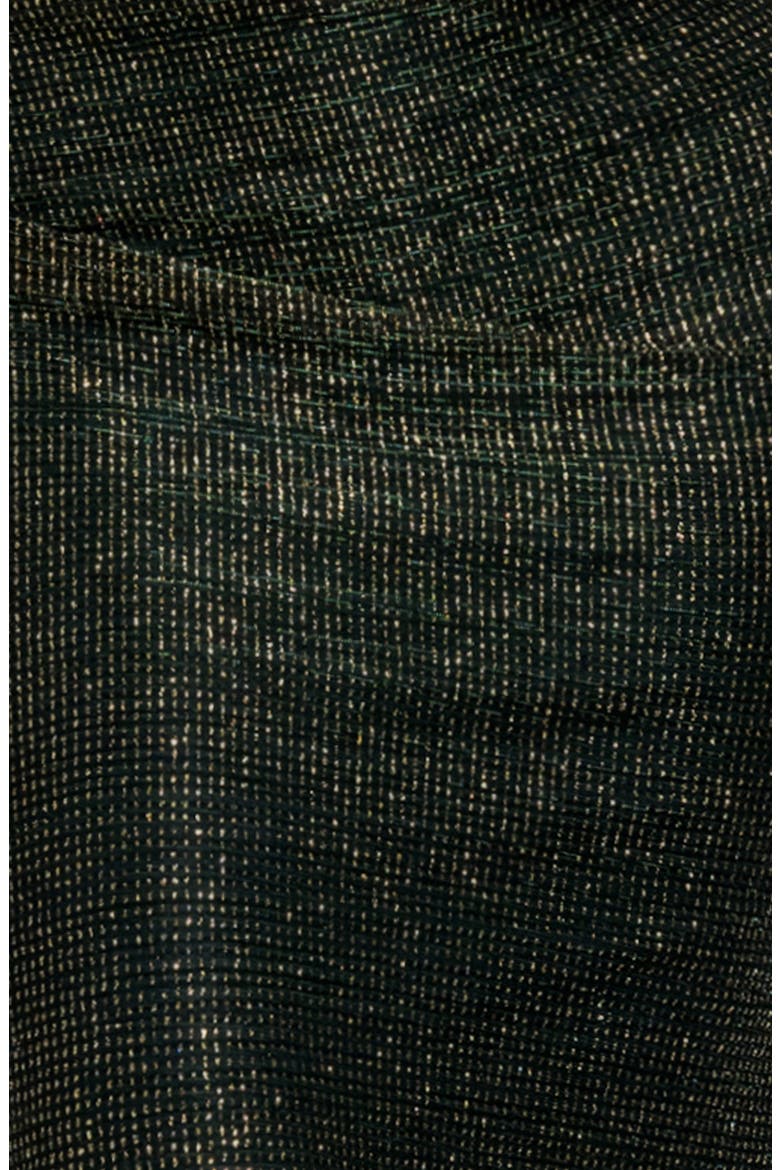Drape Back Stretch Metallic Sheath Gown, Alternate, color, GREEN/ GOLD