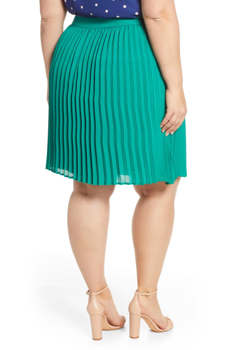 Gibson x International Women's Day Thamarr Pleated Skirt, Alternate, color, GREEN