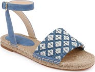 L'AGENCE Grece Ankle Strap Espadrille Sandal