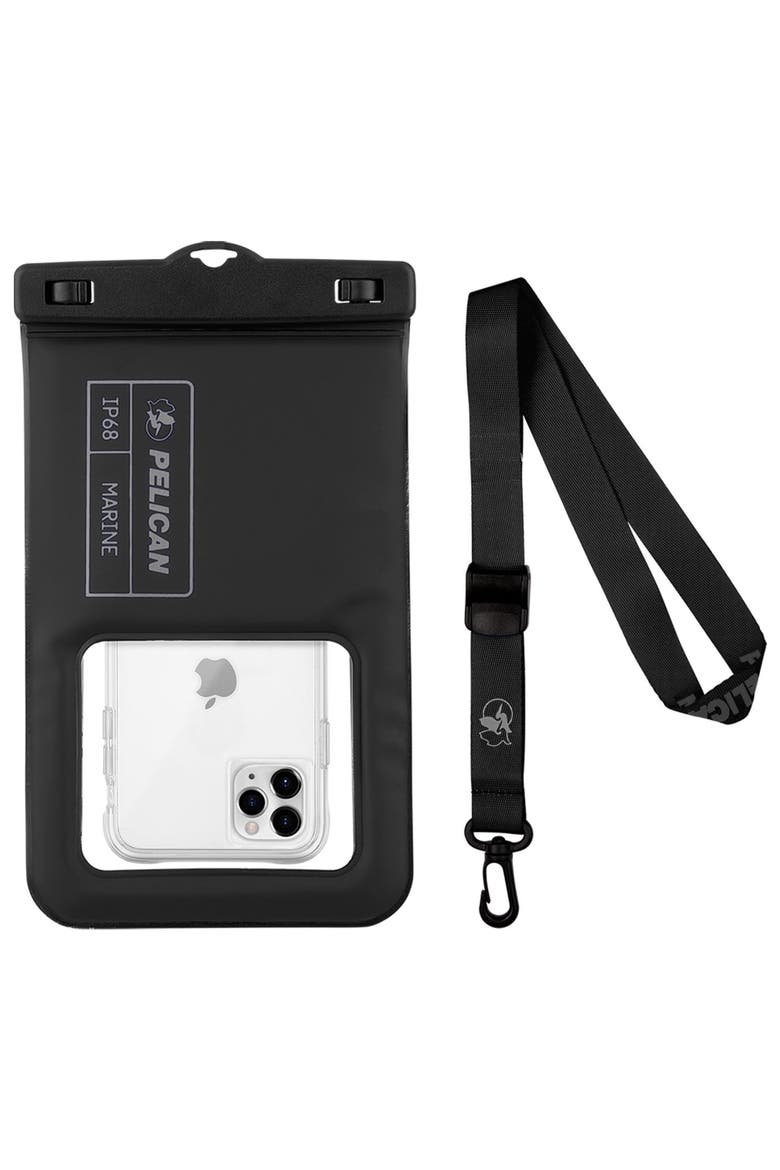 Marine Waterproof Floating Phone Pouch XL, Main, color, Black