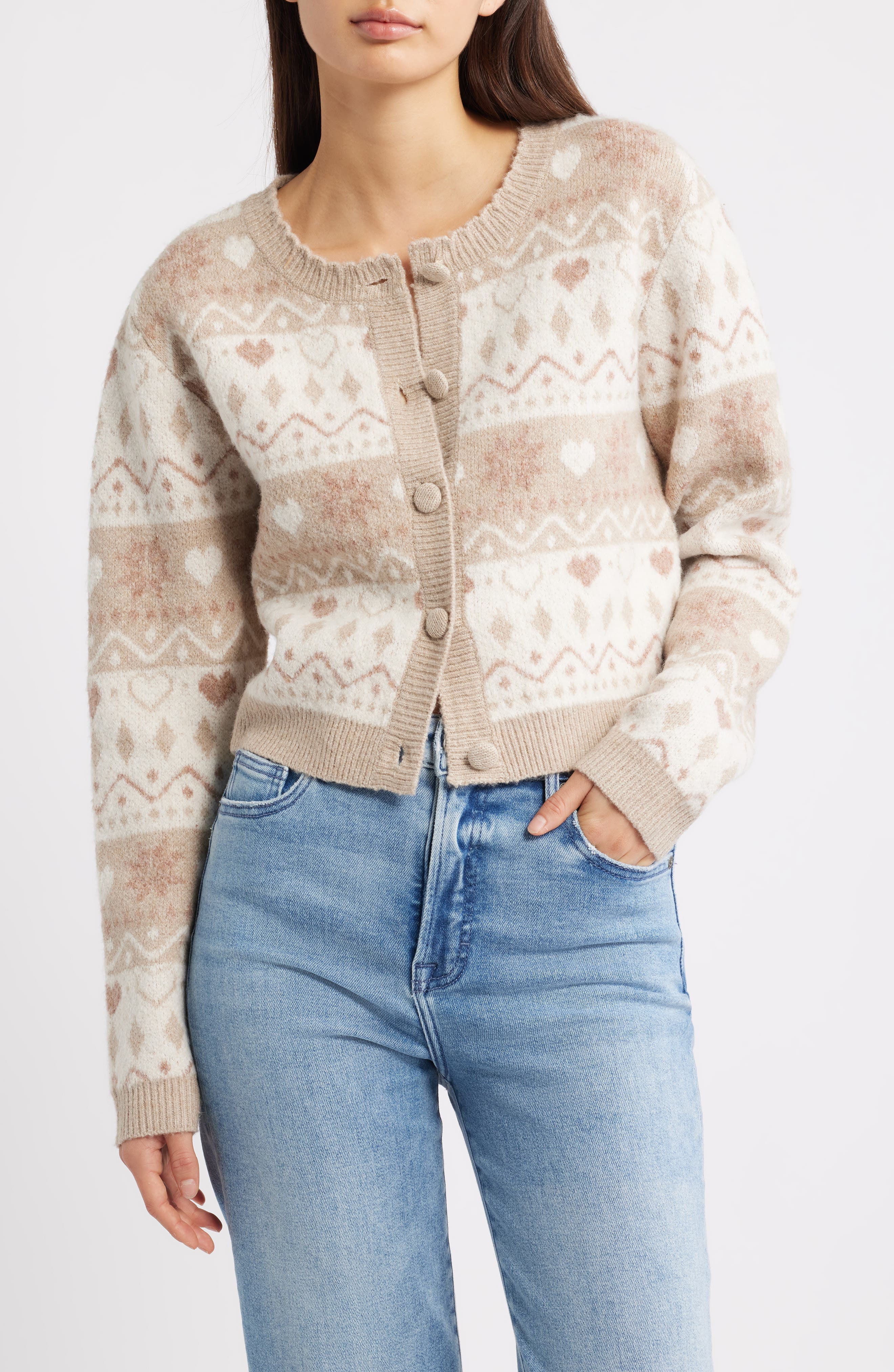 All in Favor Fair Isle Cardigan