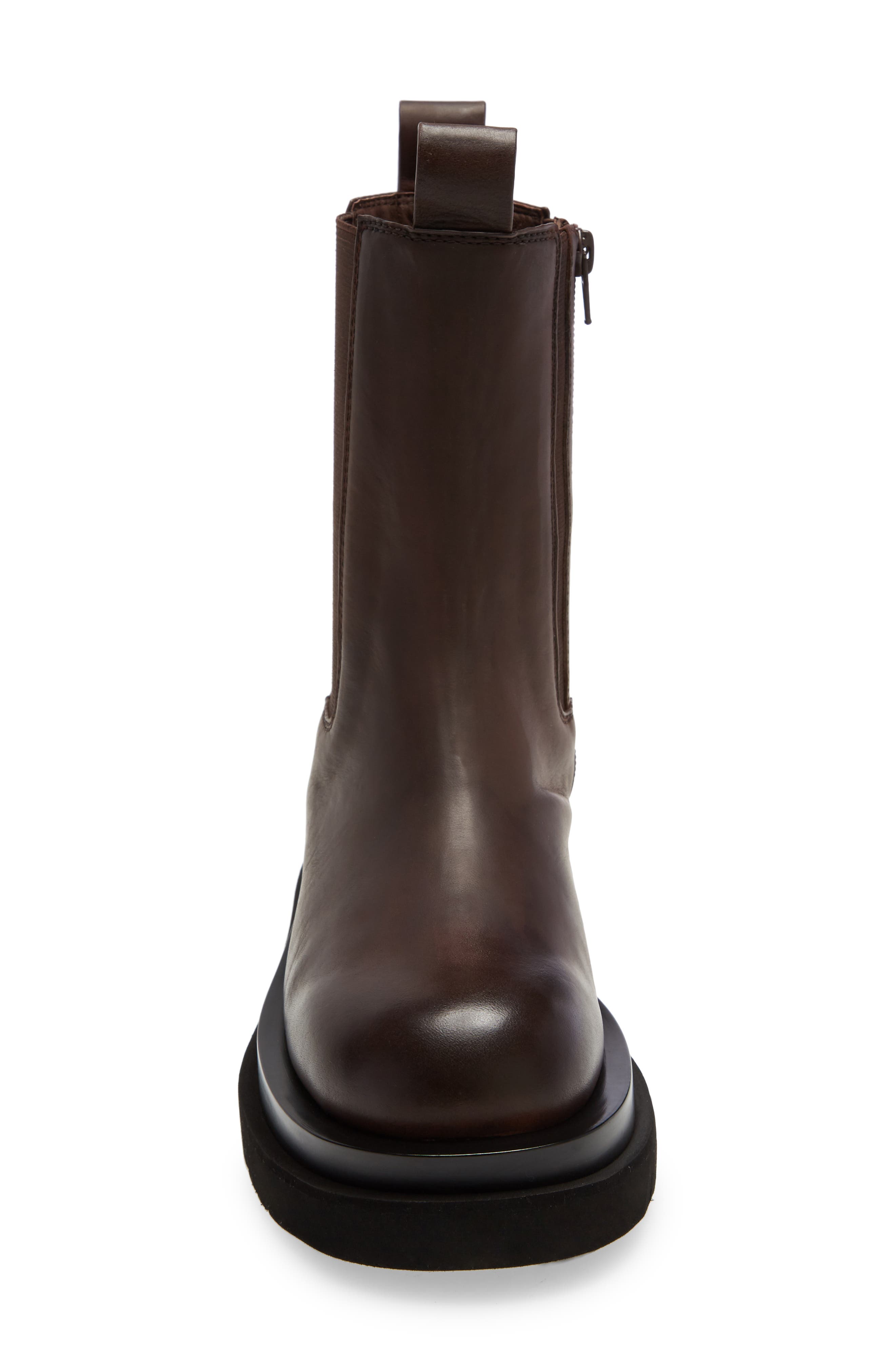 Tanked Chelsea Boot, Alternate, color, DARK BROWN