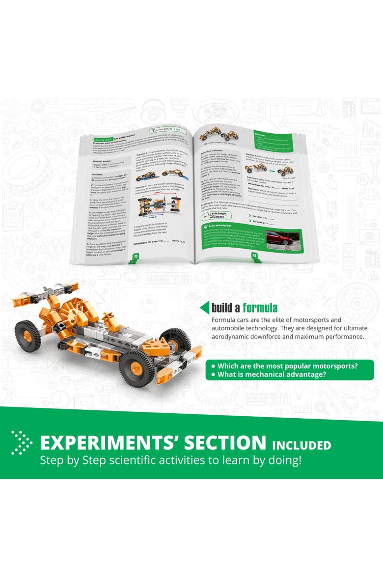 How Cars Work, Model Toy Vehicle Building Set, Alternate, color, Multicolored