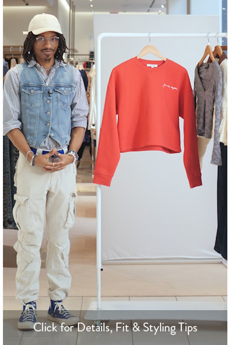The Cropped Signature Sweatshirt video