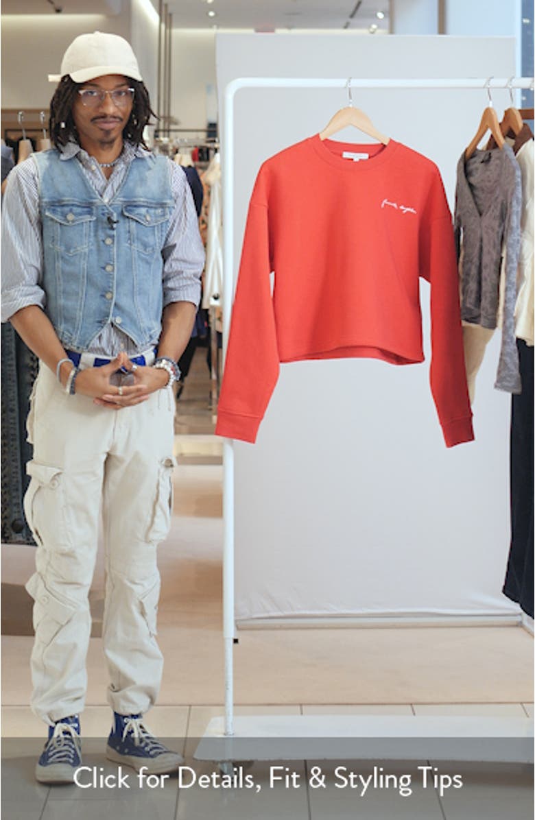 The Cropped Signature Sweatshirt, sales video thumbnail