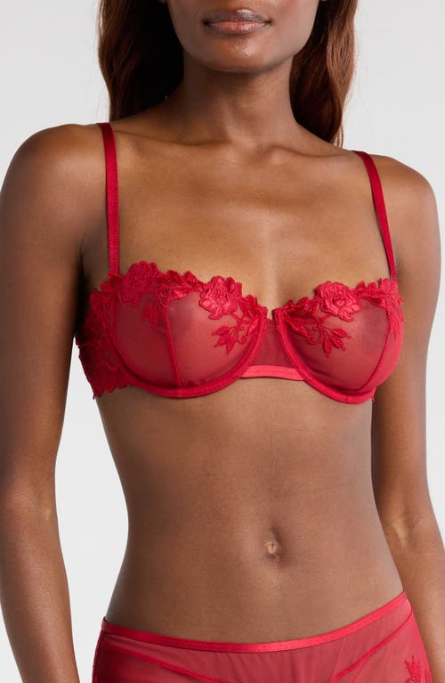 Etam Desinvolte Embroidered Underwire Balconette Bra at Nordstrom, Size 38E