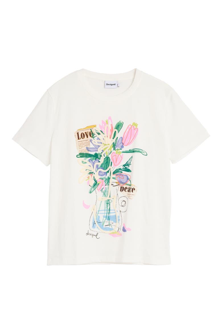 Vase Graphic T-Shirt, Alternate, color, WHITE