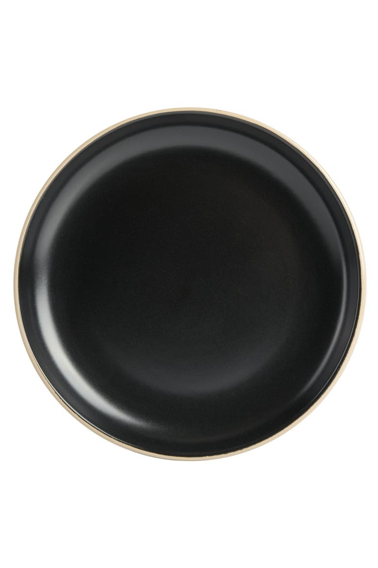 Everyday Essential 32-Piece Stoneware Dinnerware Set, Service for 8, Alternate, color, Black