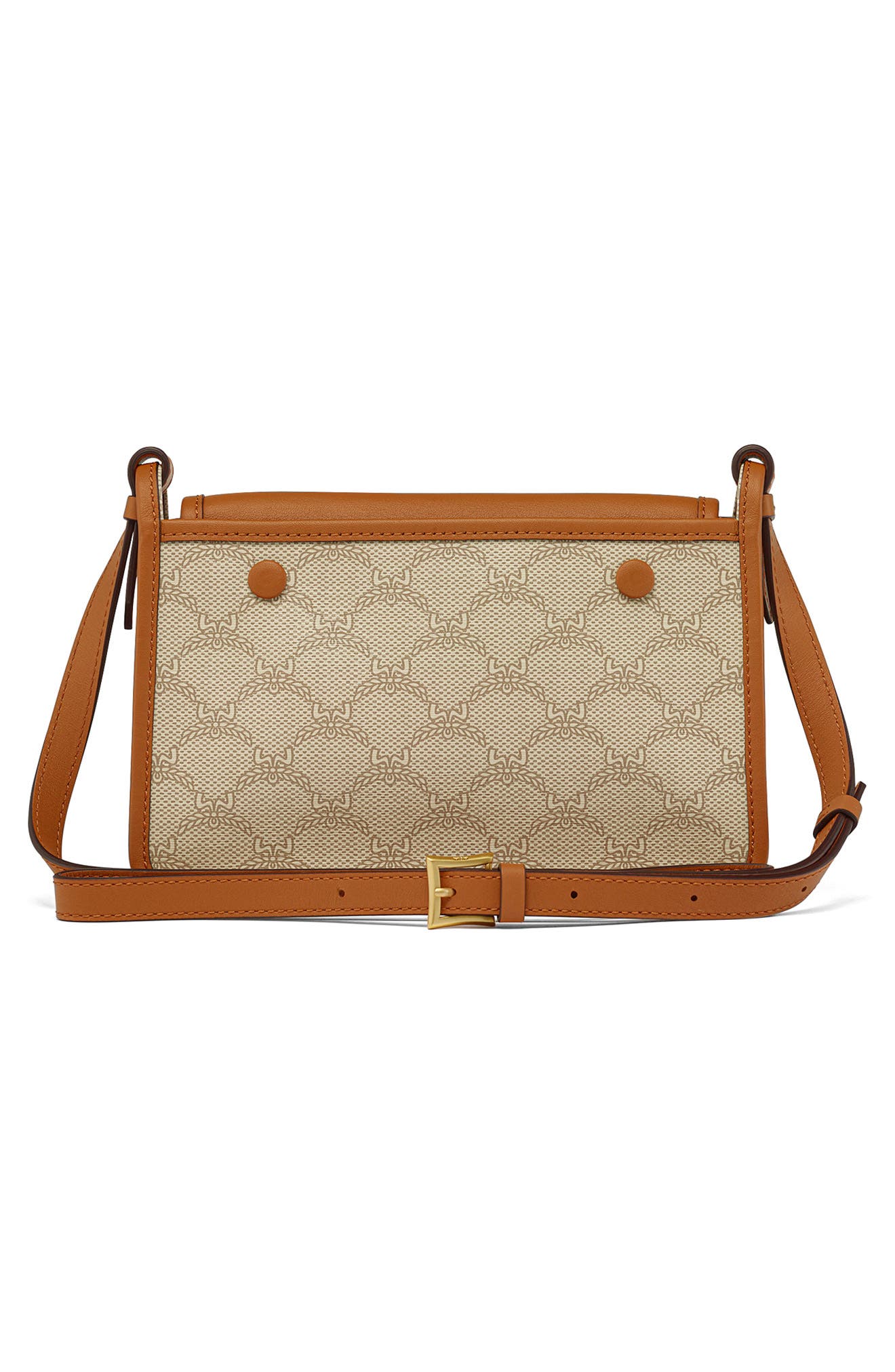MCM Himmel Lauretos Coated Canvas Crossbody Bag, Alternate, color, Oatmeal