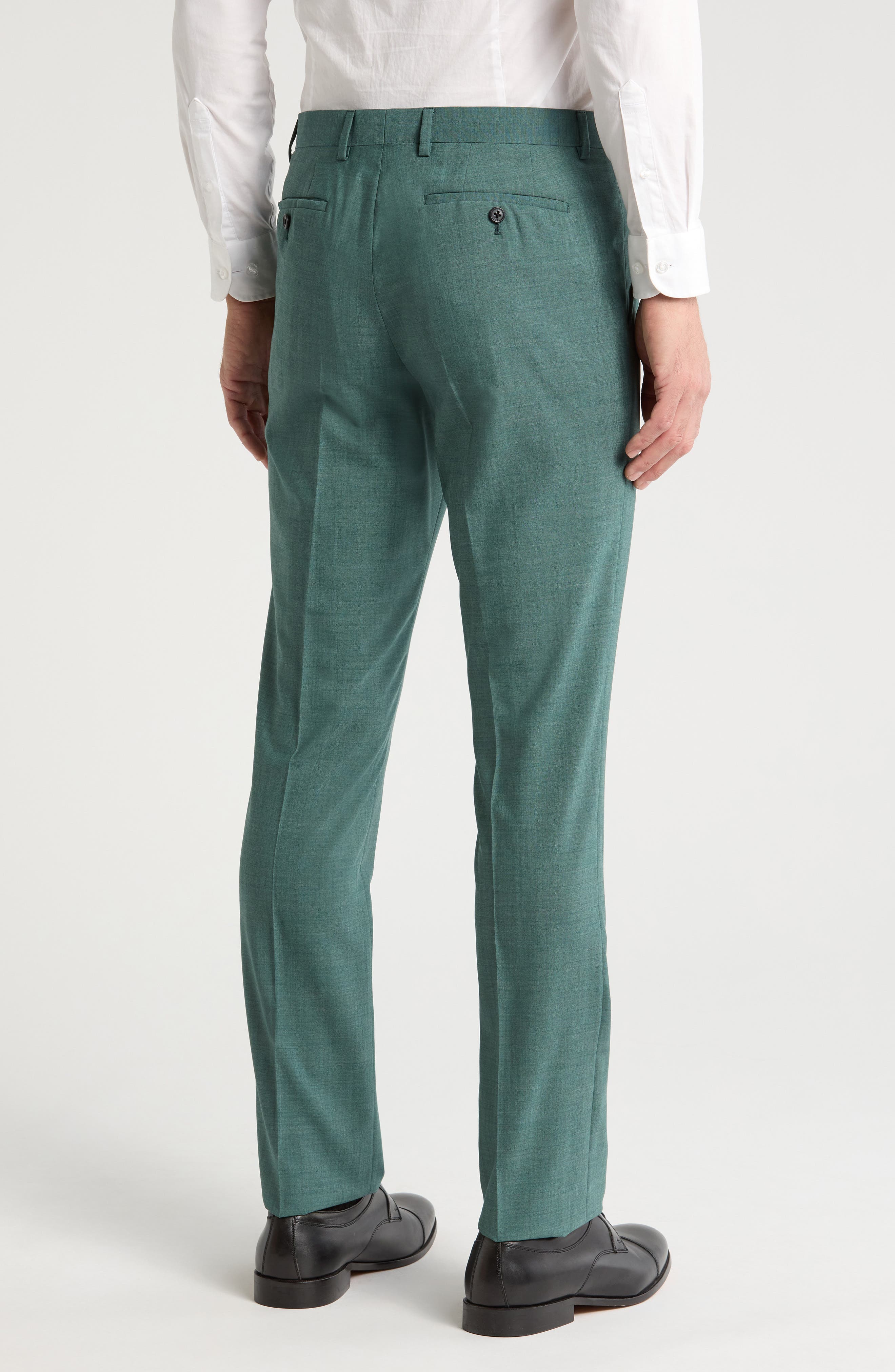Solid Virgin Wool Pants - image 2