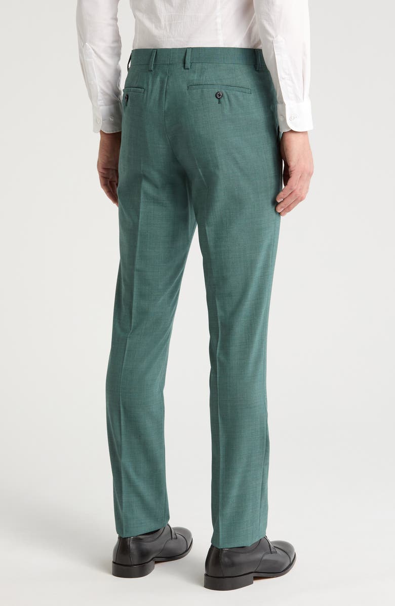 John Varvatos Star USA Solid Virgin Wool Pants, Alternate, color, Green