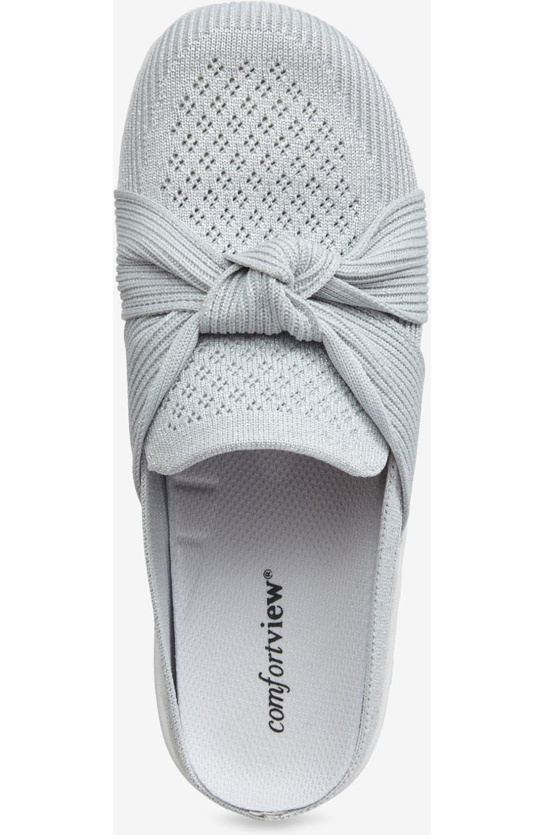 Comfortview The Gwyneth Arch Support Slip On Mule, Alternate, color, Silver Metallic