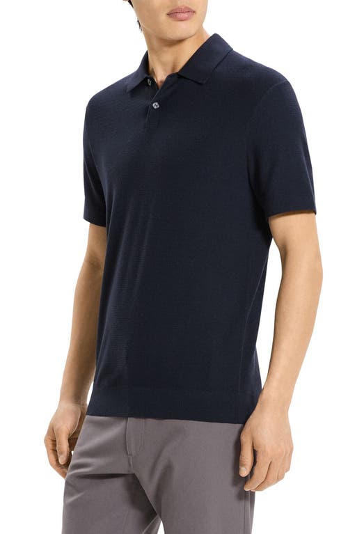 Theory Soris Sweater Polo In Blue