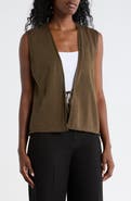 Eileen Fisher Tie Front Sweater Vest