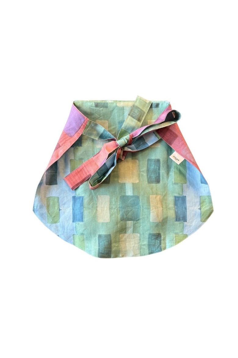The Gemma Apron in Tapestry, Alternate, color, Blue