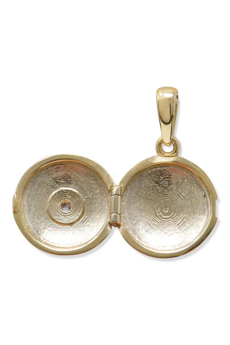 Diamond Burst Mini Locket Enhancer, Alternate, color, 14K YELLOW GOLD/ DIAMOND