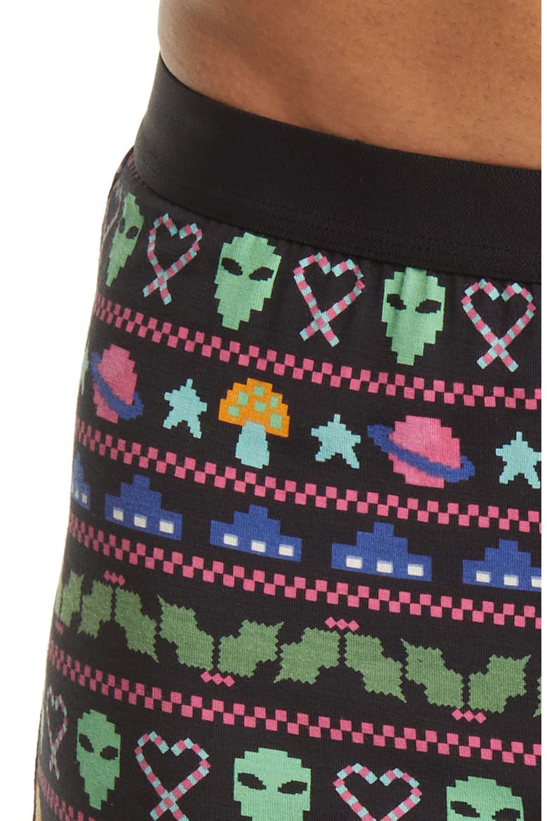 Knit Boxers, Alternate, color, COSMIC MISTLETOE