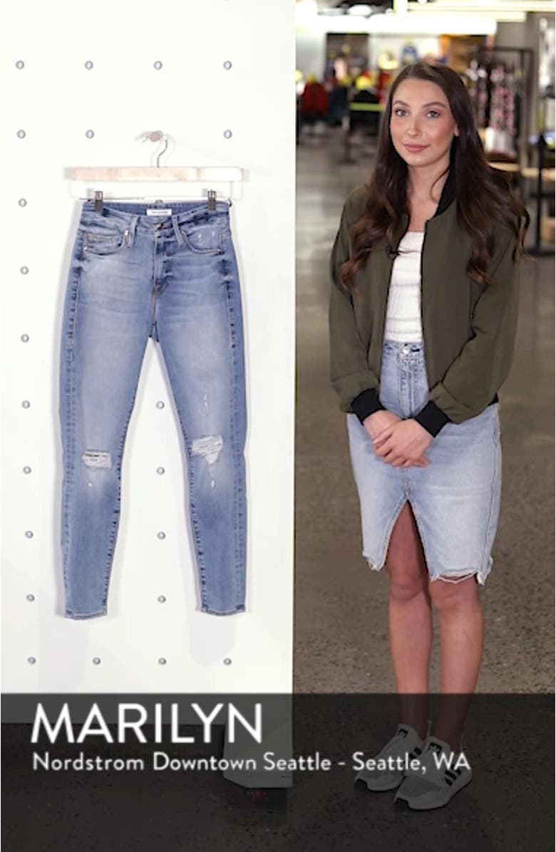 Good Legs Ripped Crop Skinny Jeans, sales video thumbnail