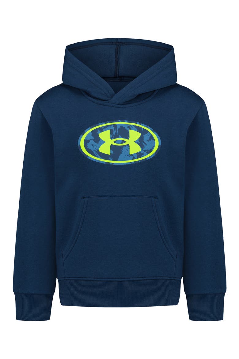 Kids' Rival Fleece Graphic Hoodie, Main, color, BLACKOUT NAVY