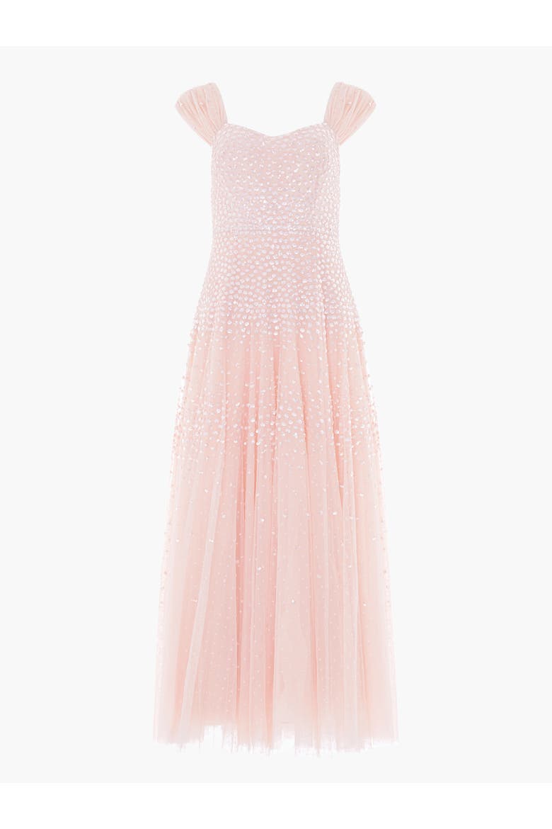 Sunrise Sequin Sweetheart Ankle Gown, Alternate, color, Opal