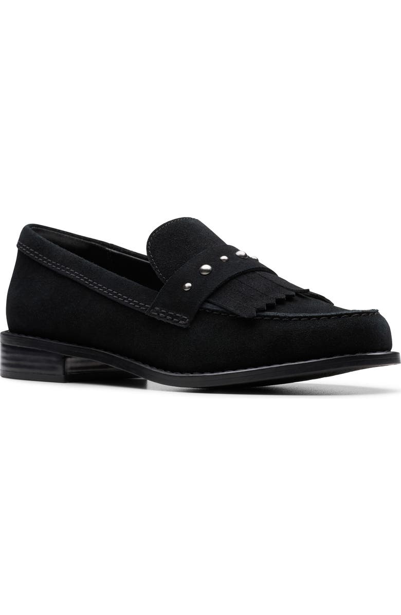 Clarks<sup>®</sup> Hana Studded Loafer, Main, color,