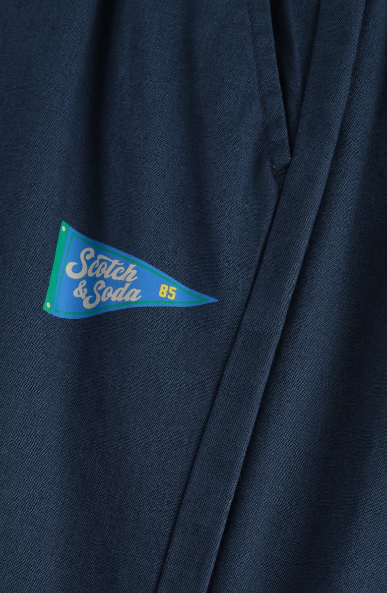 Scotch & Soda Kids' Graphic T-Shirt & Coordinating Shorts Set, Alternate, color, Eggnog