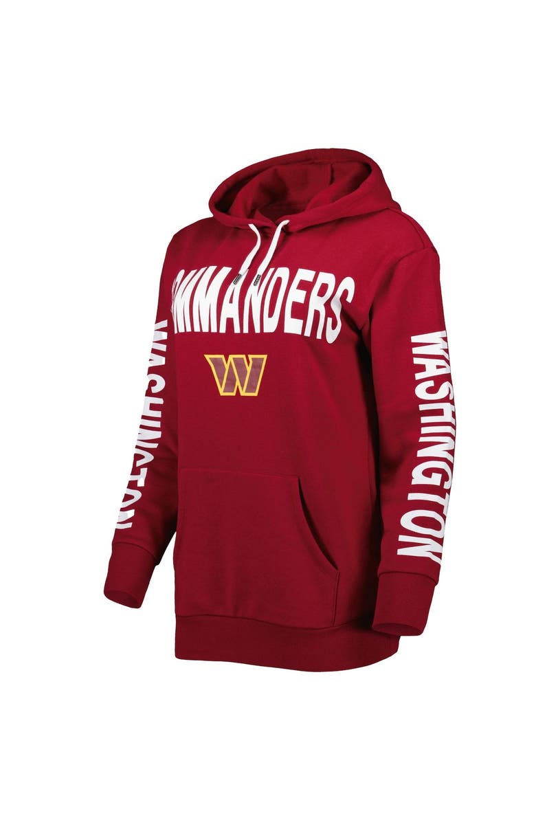 G-III 4HER BY CARL BANKS Women's G-III 4Her by Carl Banks Burgundy Washington Commanders Extra Point Pullover Hoodie, Alternate, color, Burgundy