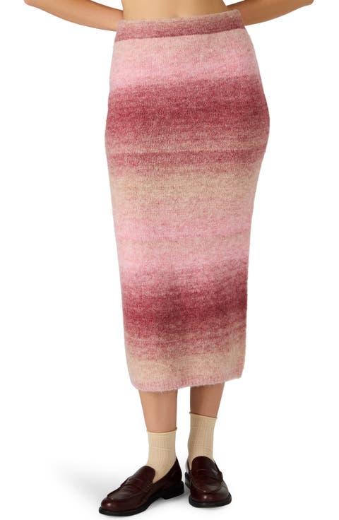 Karmen Ombré Stripe Knit Skirt