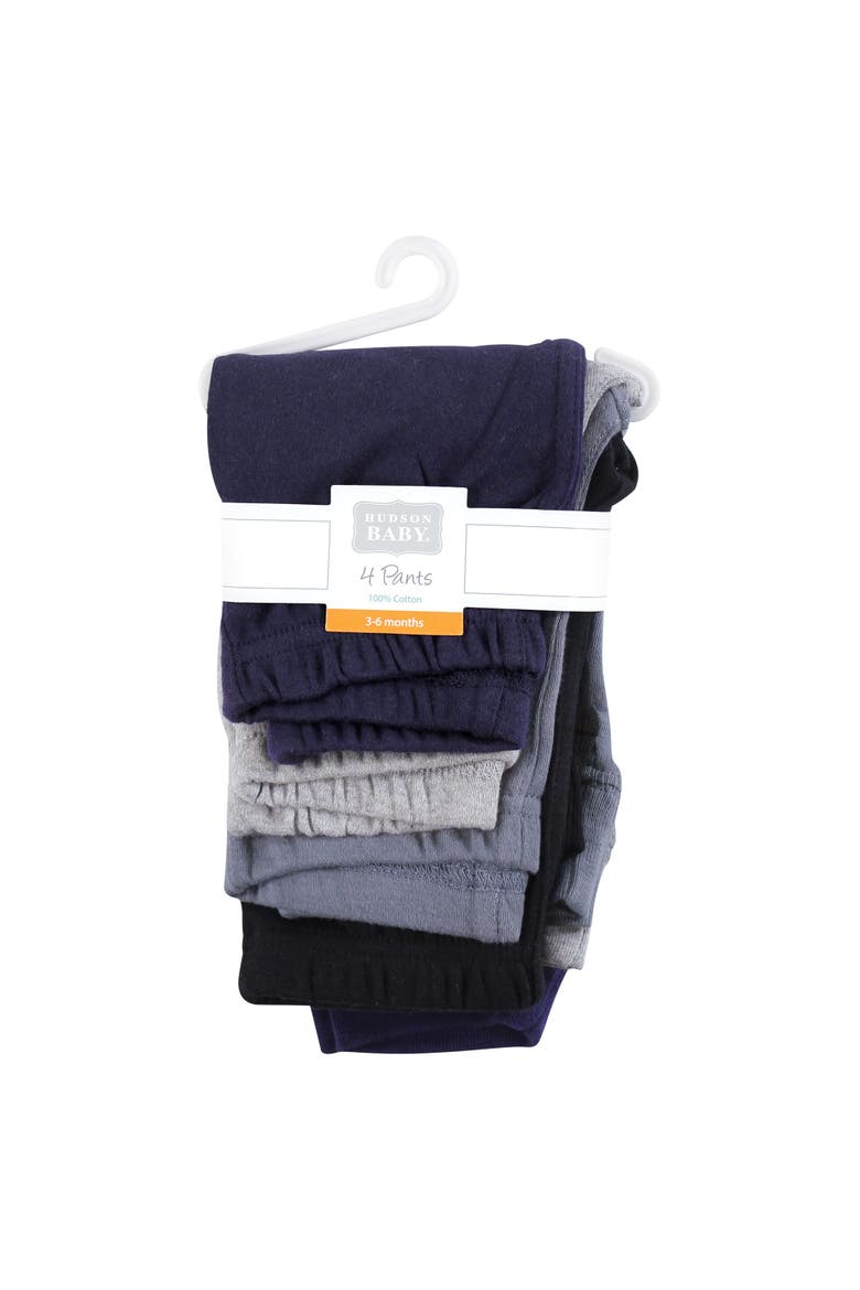 4-Pack Pants Bottoms Set, Alternate, color, Navy Gray Black