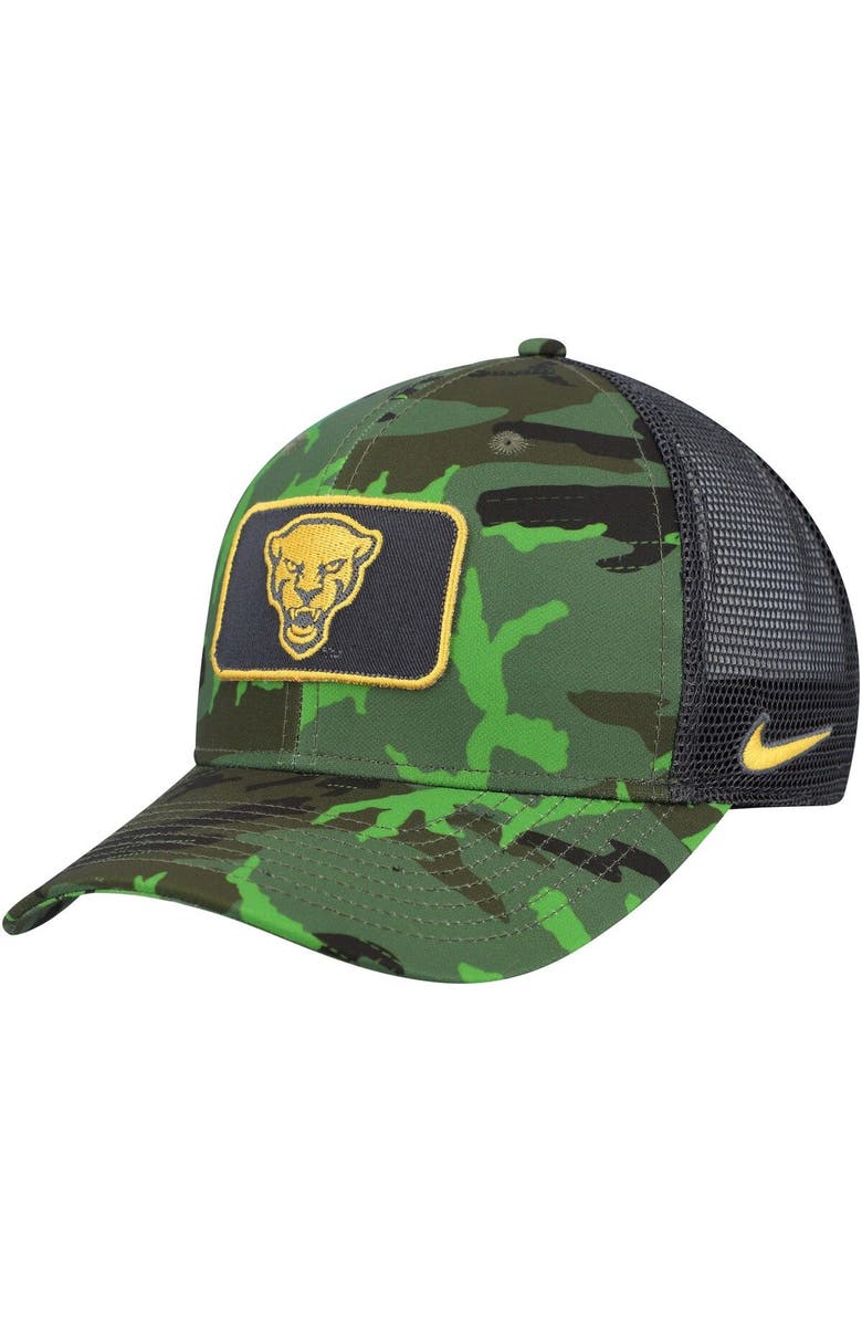 Nike Men's Nike  Camo/Black Pitt Panthers Classic99 Veterans Day Trucker Snapback Hat, Alternate, color, 