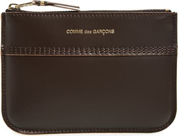CDG Wallet Triple Stitch Zip Pouch財布 CDG Wallet: Triple Stitch Zip Pouch (Brown SA8100TS) | DSML